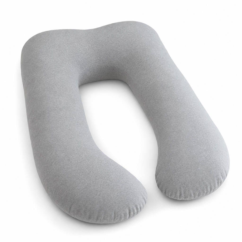 48 Pieces Grey U-Shaped Maternity Full Body Support Pillow, 1 Piece, 50 x 40 x 20 cm