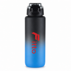 96 Pieces Sports Water Bottles 1000ml with Flip Lid and Carry Handle, Blue