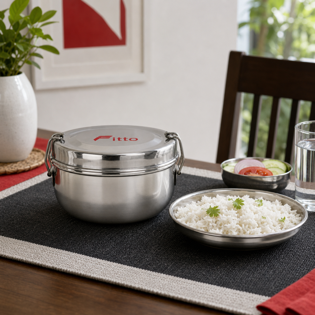 72 Pieces Stainless Steel Lunch Box with Plate, 14.2 cm