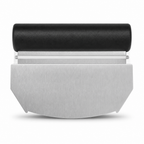 120 Pieces Stainless Steel Bench Scraper and Cutter with Black Handle, 11.7 x 12 cm, 1 Piece