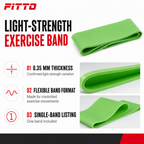 96 Pieces Resistance Bands for Exercise, Light Strength, 0.35 mm, Single Band