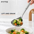 96 Pieces Stainless Steel Slotted Spoon, 34 cm, Silver Serving Utensil for Draining and Lifting Food