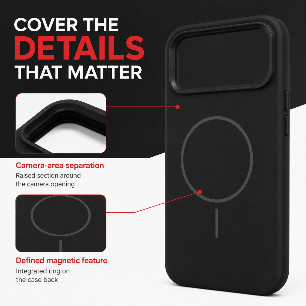 120 Pieces Silicone Magnetic Phone Cases with Raised Camera Protection, Black, for 15 Pro Max
