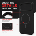 120 Pieces Silicone Magnetic Phone Cases with Raised Camera Protection, Black, for 15 Pro Max