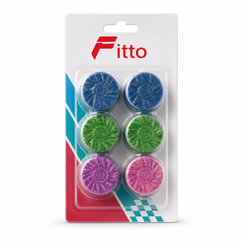 120 Pieces Toilet Rim Freshener Ballses, Multicolor, 6 Pieces