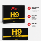 48 Pieces H-9 Dual Layer Glass Coating, 100 ml, Water-Repellent Automotive Surface Treatment