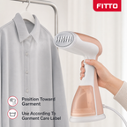 48 Pieces Handheld Garment Steamer, 1500 W, White, 1 Piece