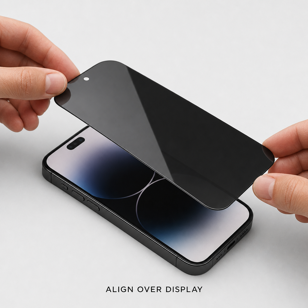120 Pieces 360-Degree Privacy Tempered Glass Screen Protectors for iPhone 14 Pro, Black