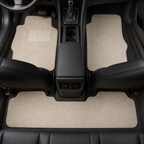 48 Pieces Carpet Car Floor Mat Sets, Beige, 3-Piece Vehicle Interior Floor Covering