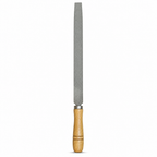 96 Pieces Metal Hand Files with Wooden Handle, 10 Inch, Silver and Natural Wood, 1 Piece