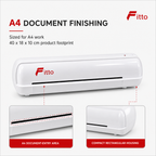 48 Pieces A4 Laminators Machine, White, 1 Unit for Home, Office and School Use