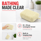 240 Pieces Rectangular Bath Sponges, Off-White, 14 × 10 cm, 1 Piece