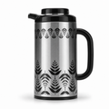 72 Pieces Insulated Vacuum Flask With Handle, 1 Litre, Silver