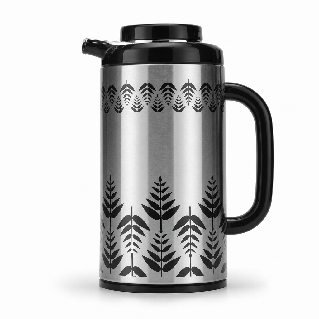 72 Pieces Insulated Vacuum Flask With Handle, 1 Litre, Silver