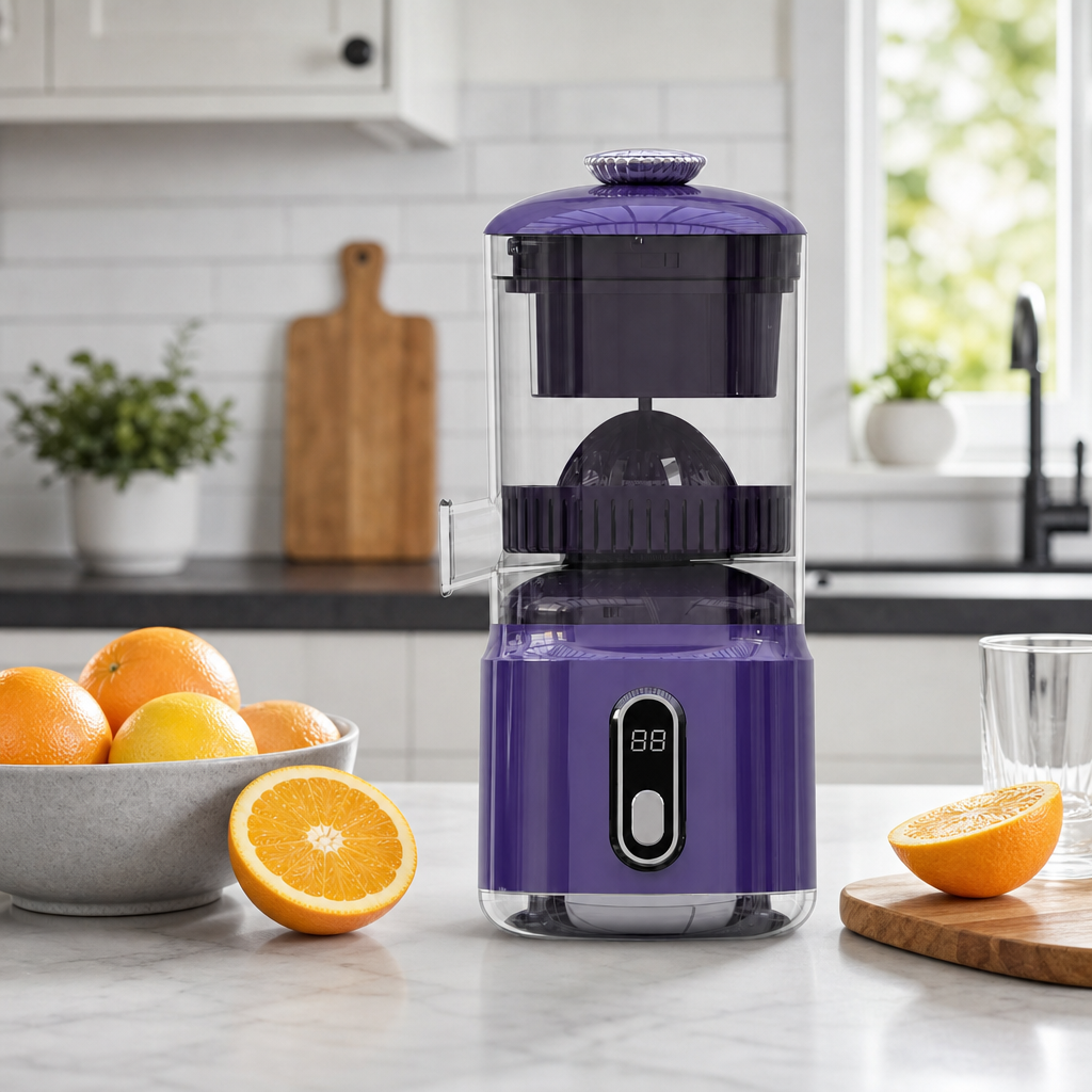 48 Pieces Rechargeable Citrus Juicers with USB Charging, Purple, Single Unit