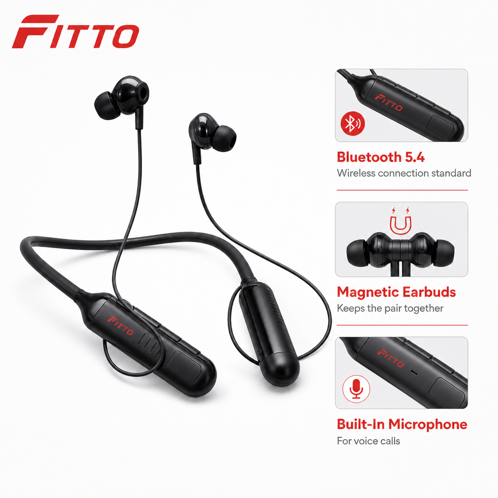 96 Pieces Bluetooth 5.4 Magnetic Neckband Earphones BH-11 with 190-Hour Battery