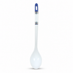 144 Pieces Curry Ladle, Melamine Serving Spoon with Decorative Handle, White, 32 cm