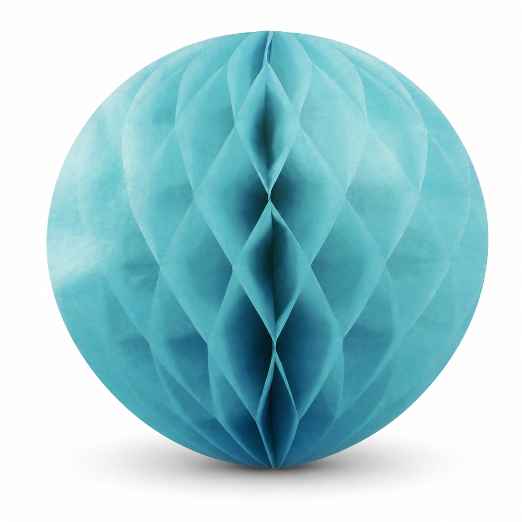 240 Pieces Light Blue Paper Honeycomb Ball Decoration, 30 cm, 1 Piece