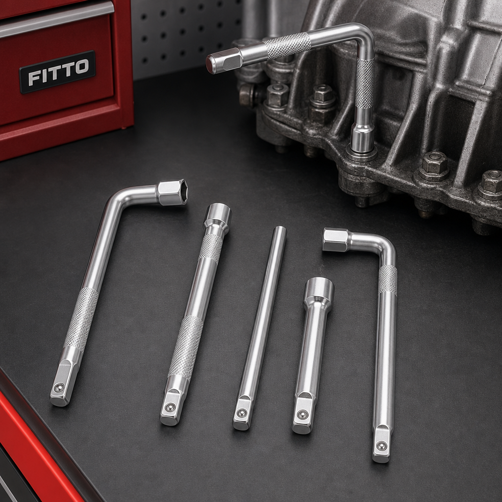 96 Pieces L-Type Socket Wrench Bar Set, 30 cm, Silver, 5 Pieces