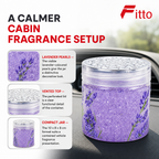 96 Pieces Jelly Pearl Car Air Fresheners Jar, Lavender Scent, 1 Piece, 10 x 8 x 8 cm