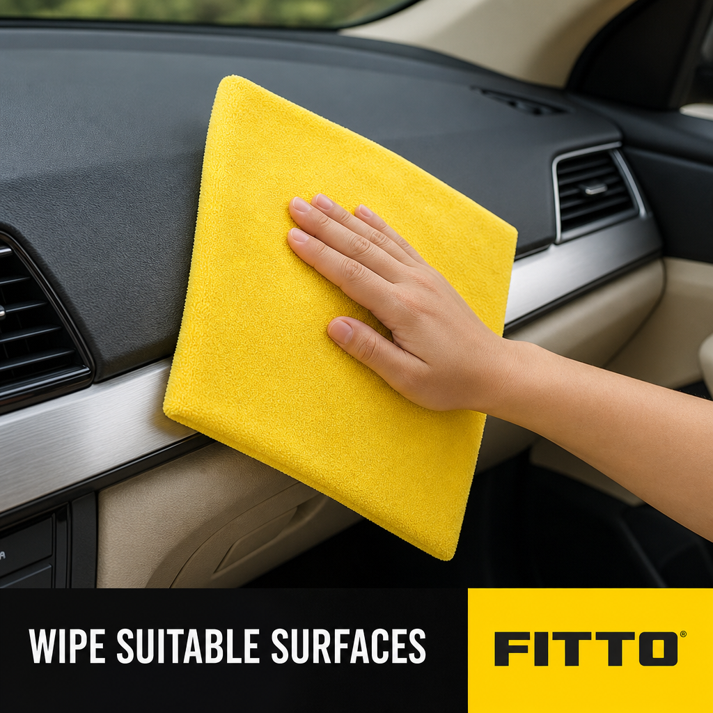120 Pieces Microfiber Cleaning Cloth, No Stitching, 40 x 60 cm, Yellow