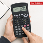 72 Pieces Scientific Calculators, 12-Digit, Two-Line Display, 244 Functions, Black and Grey, 1 Piece