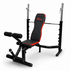 48 Pieces Adjustable Weight Benches with Barbell Rack and Preacher Curl, Multi-Position Steel Frame, 130 kg Capacity