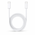 144 Pieces USB-C to USB-C Charging Cables, 1 m, White Braided Cord for Compatible USB-C Devices