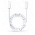 144 Pieces USB-C to USB-C Charging Cables, 1 m, White Braided Cord for Compatible USB-C Devices