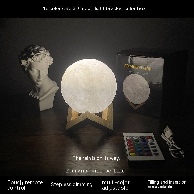 Moon Lamp - Eco-Friendly LED Decorative Lighting for Calming Ambiance