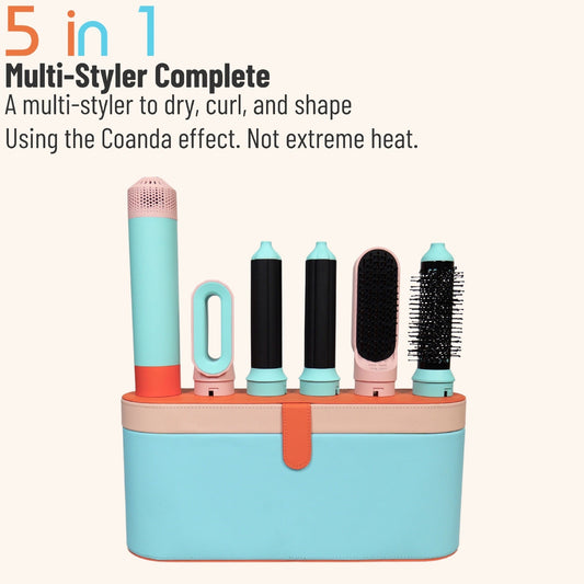 Multi-Styler Complete Hair Tool Set in Light Blue and Peach
