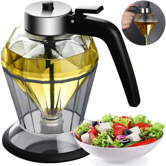 Eco-Friendly Geometric Oil Dispenser with Controlled Pouring