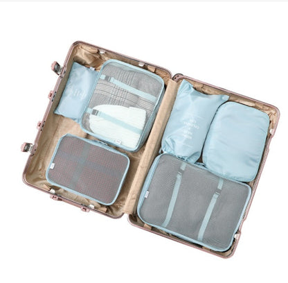 Eco-Friendly Travel and Storage Organizer Set - Light Blue