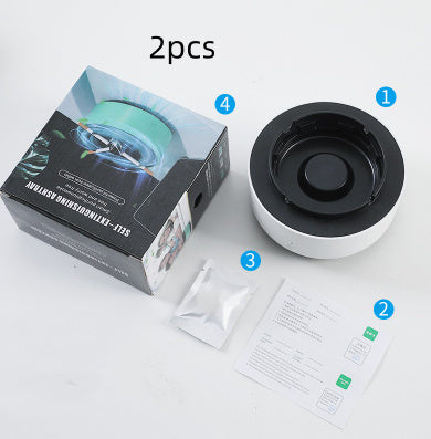 Green Multipurpose Ashtray Air Purifier - Smoke & Odor Reducer