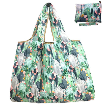 Eco-Friendly Reusable Shopping Bag - Durable Floral Tote for Groceries