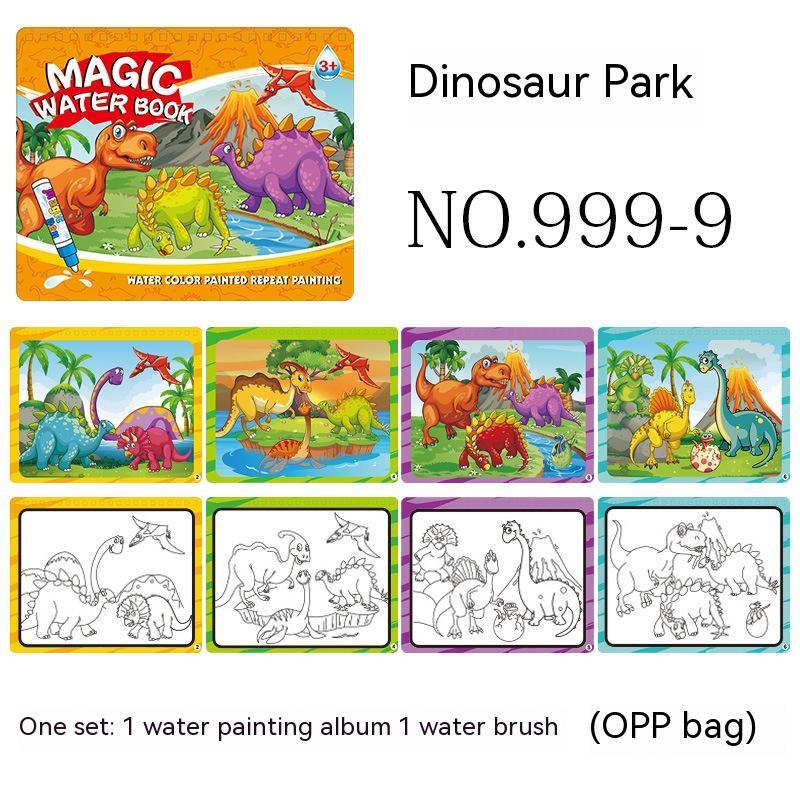 Ocean-Themed Reusable Water Drawing Book for Kids