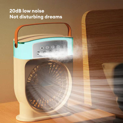 Portable Air Conditioner Cooling Fan with LED Lighting
