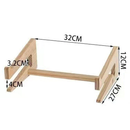 Eco-Friendly Natural Wood Vertical Laptop Stand