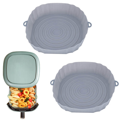 Reusable Silicone Air Fryer Liners - Eco-Friendly, Durable, Easy to Clean