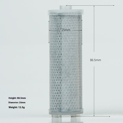 Water-Saving Silver Handheld Shower Head with Red Nozzle