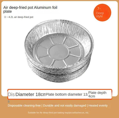 Eco-Friendly Reusable Aluminum Foil Trays for Air Fryers