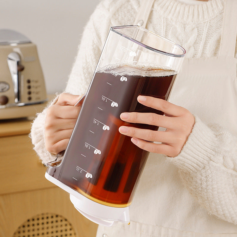 Eco-Friendly Reusable Beverage Pitcher with Measurement Markings