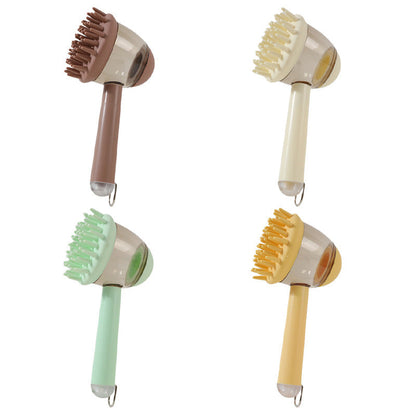 Eco-Friendly Pet Bath Brush with Silicone Bristles