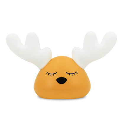 Soothing LED Night Light with Pink Antlers for Eco-Friendly Homes