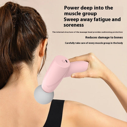 Pink Compact Massage Gun for Muscle Relaxation and Wellness