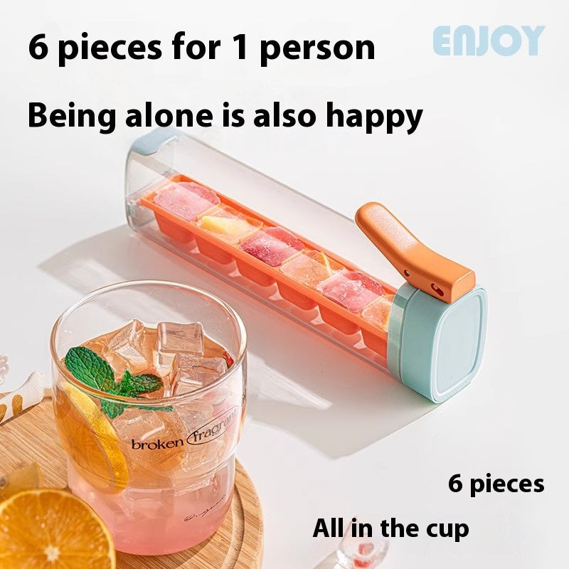 Hygienic Reusable Ice Cube Tray with Dispenser - Eco-Friendly Kitchen Essential
