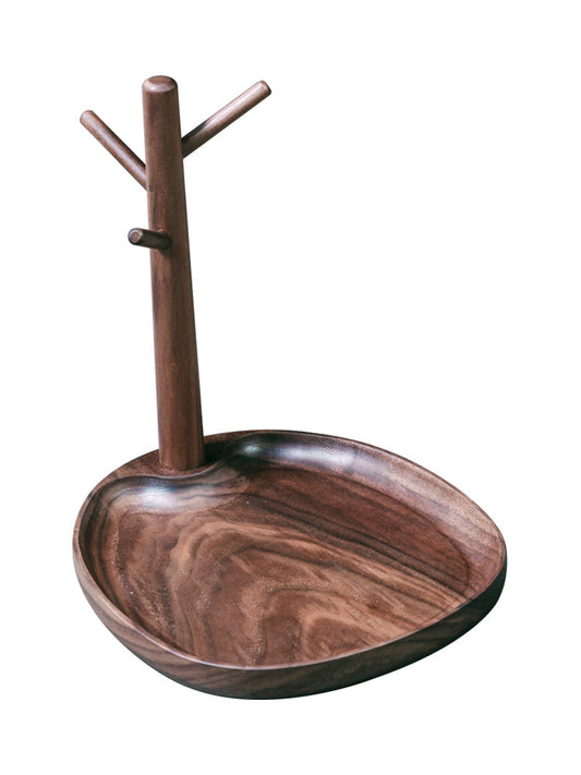 Natural Wood Soap Dish with Tree Branch Holder
