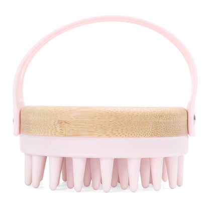 Eco-Friendly Bamboo Scalp Massager Brush for Relaxation and Wellness