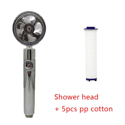 Water-Saving Handheld Shower Head with 360° Rotation and Adjustable Angles