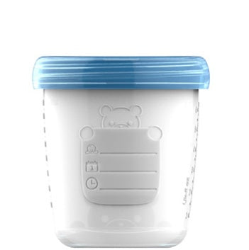Eco-Friendly Reusable Food Storage Containers - Clear Cylindrical BPA-Free